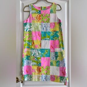 Lilly Pultzer Vintage Like New Shift Romper Sun Dress Patchwork